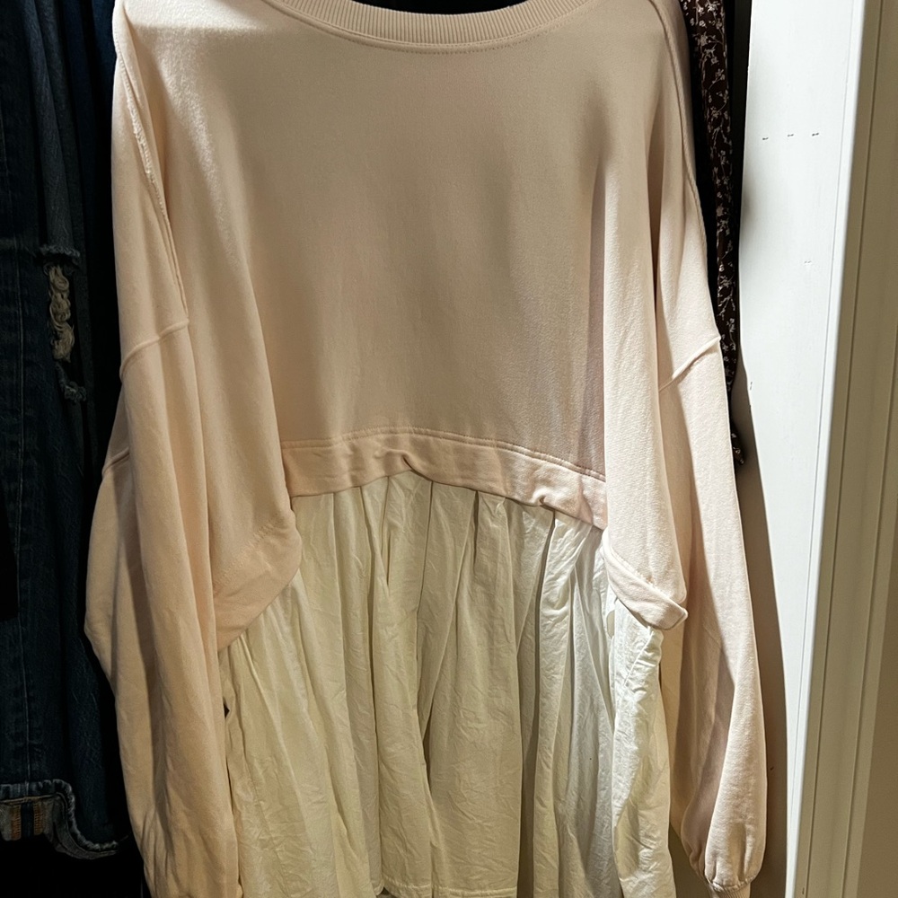 Free People Eleanor Sweatshirt Tunic Dres